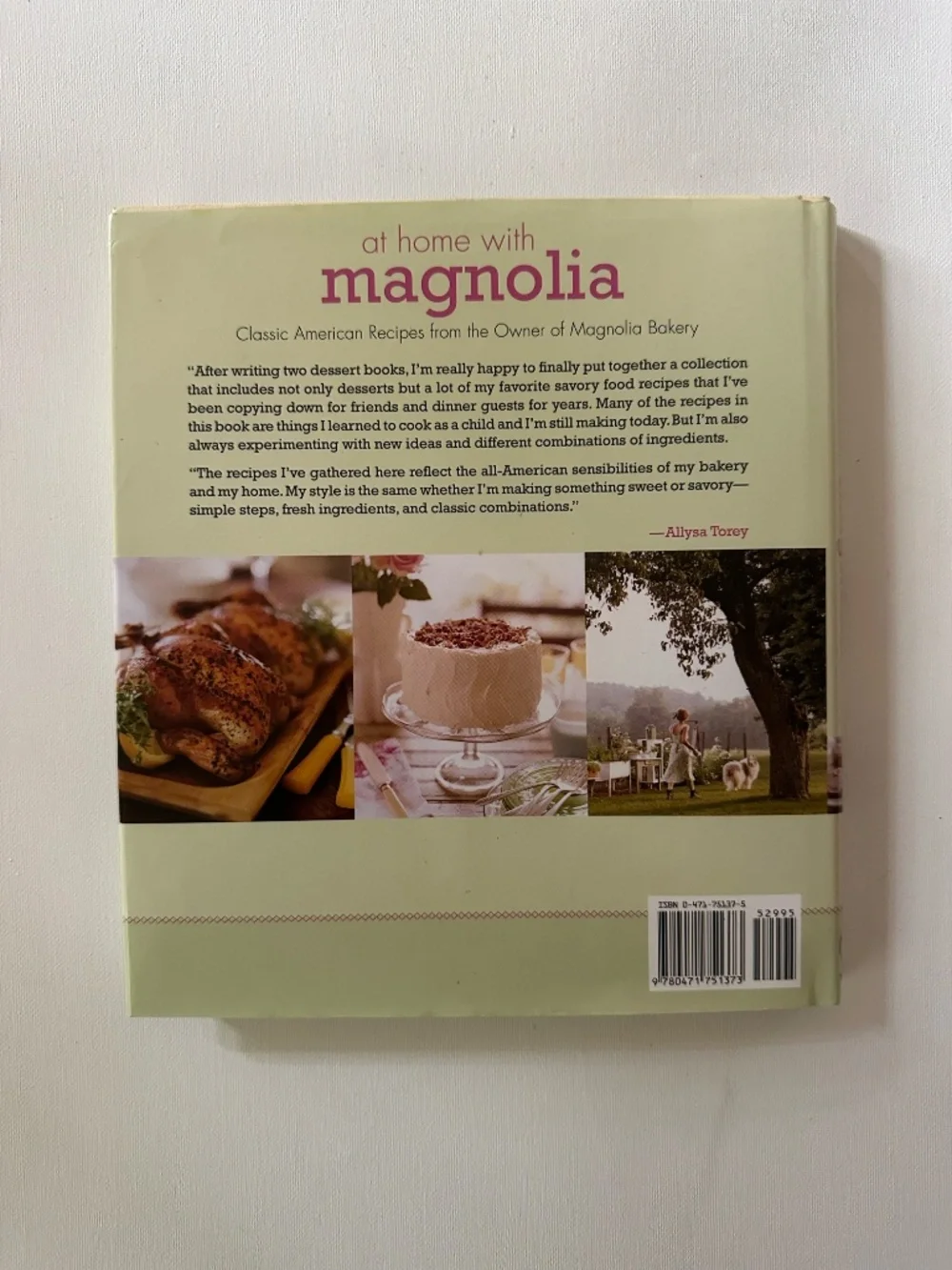 At Home With Magnolia Bakery Cookbook Allysa Torey Hardcover
